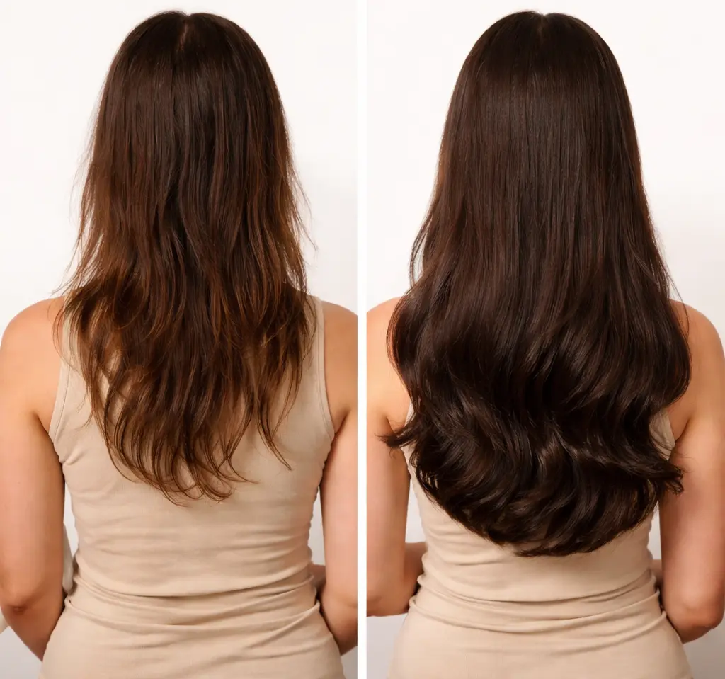 Natural Hair Care Oil in Kerala Before and After